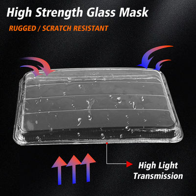 CG125 LED Headlight DC12V White Hi Lo Beam with Red Blue DRL