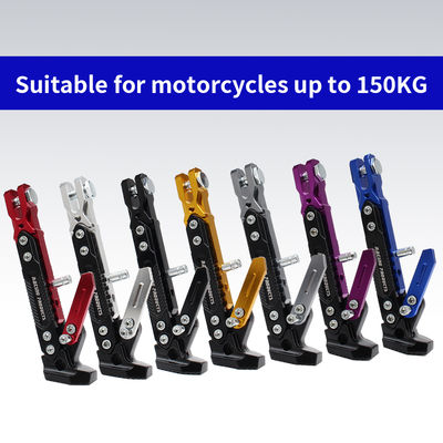 Motorcycle Kickstand Adjustable Side Feet Parking Rack Support Foot Frame Aluminum Alloy  Motorcycle Universal Tripod