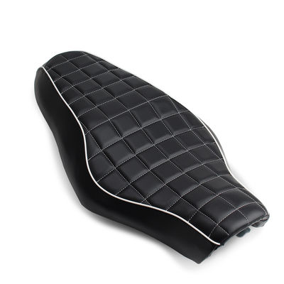 Motorcycle Stitched Two-up Front Rear Seat Cushion Driver Passenger Pillion Pad For Harley Sportster Iron XL 883 1200 48 72