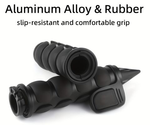 For Zinc Alloy Motorcycle Handle Grip 22/25MM Driver's Glue Modification Accessories Pointed Design