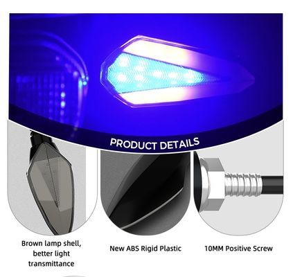 YAYE 12V LED Waterproof Motorcycle Steering Lights Turn Signal Indicator