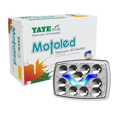 Ηλεκτρικός προβολέας YAYE CD70 CG125 70cc 12V LED με DRL και δείκτη στροφής