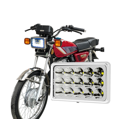 ΓΓ 125 LED προβολέας 12 Chip DC12V Λευκό μπλε DRL Φως μοτοσυκλέτας
