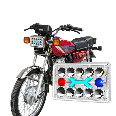 CG125 LED Φανάρι DC12V Λευκό Δέσμη Υψηλής Χαμηλής με Κόκκινο Μπλε DRL
